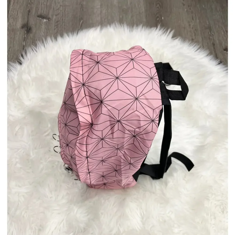Pink Geometric Designed Backpack 16